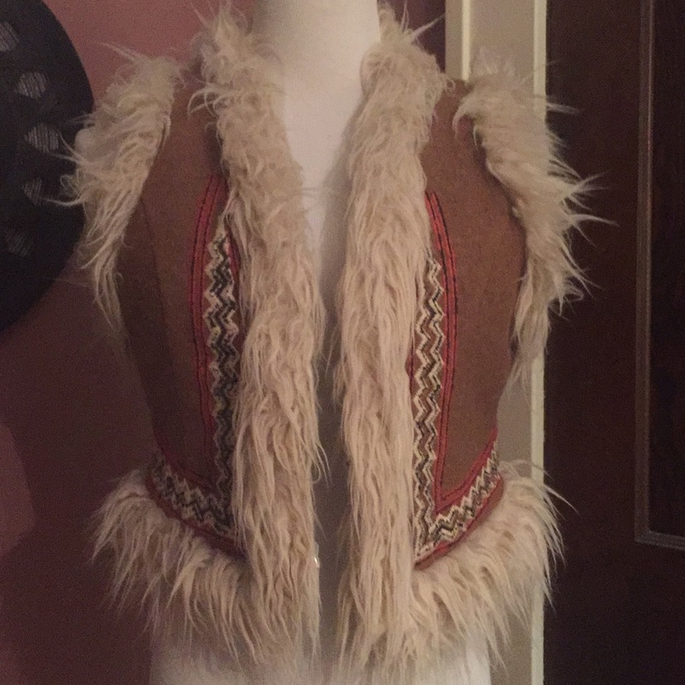 Free People Boho Retro Reversible Vest